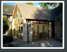 Oak and stone garden room extension